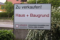 Aussenwerbung - Amann Immobilien