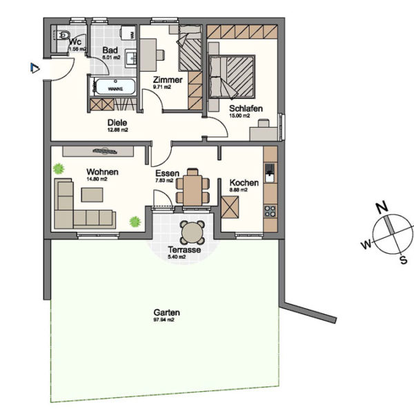 3-Zimmer-Gartenwohnung in Feldkirch-Tisis - Amann Immobilien