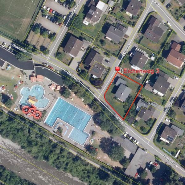 Einfamilienhaus in Sulz - Katasterplan - Amann Immobilien