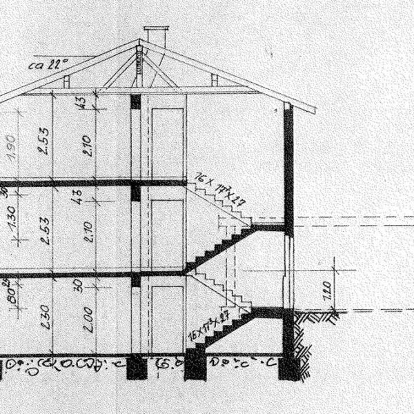 Einfamilienhaus in Sulz - Schnittplan - Amann Immobilien