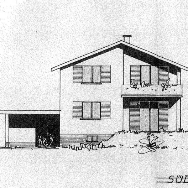 Einfamilienhaus in Sulz - Südwestansicht - Amann Immobilien