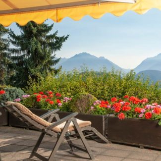 Villa in Röthis - Terrasse im EG - Amann Immobilien