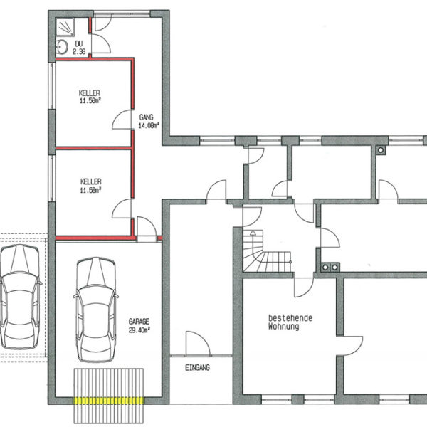Haus und Baugrund am Waldrand in Göfis - Erdgeschoss - Amann Immobilien