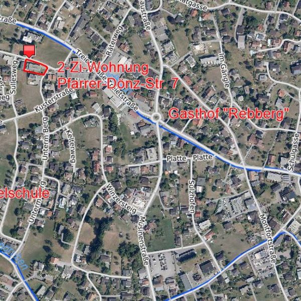 2-Zimmer-Wohnung als Geldanlage in Sulz - Übersichtsplan - Amann Immobilien