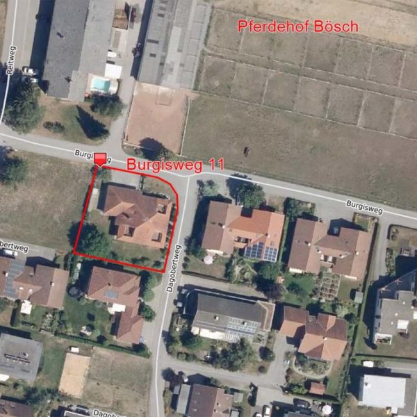 Einfamilienhaus in Rankweil für Investoren - Katasterplan - Amann Immobilien