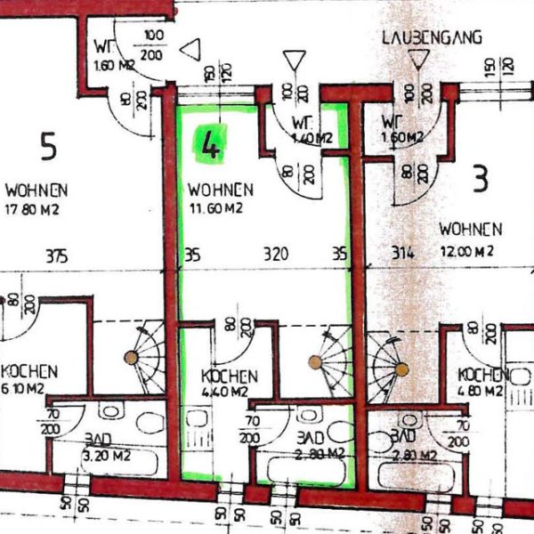 Preiswerte 2-Zimmer-Wohnung in Rankweil - Grundriss OG - Amann Immobilien