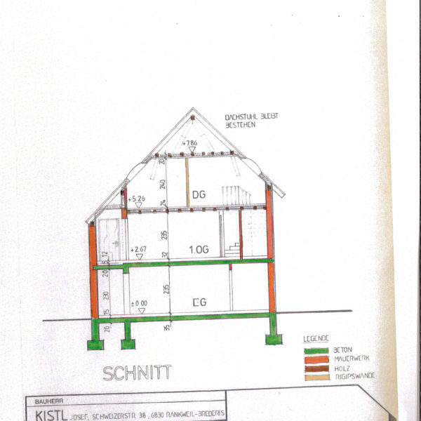 Preiswerte 2-Zimmer-Wohnung in Rankweil - Schnittplan - Amann Immobilien