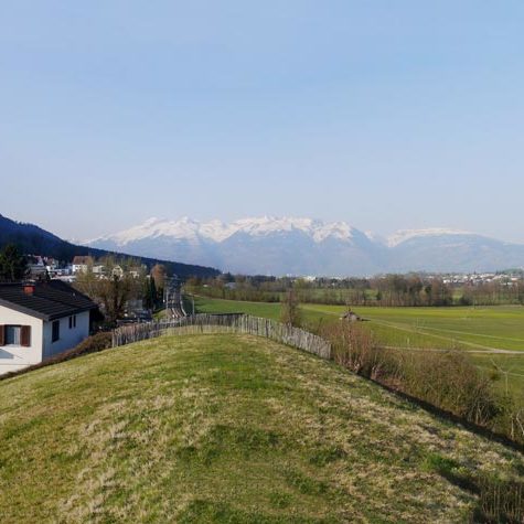 Attraktives Grundstück in Feldkirch-Tisis - Blick von der Kuppe nach Süden