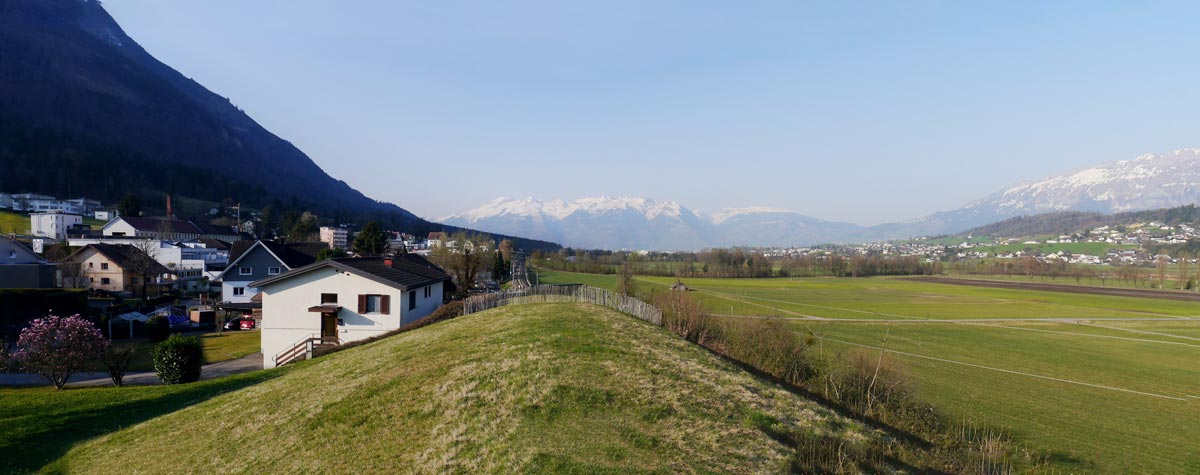 Attraktives Grundstück in Feldkirch-Tisis - Blick von der Kuppe nach Süden
