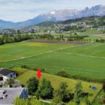 Attraktives Grundstück in Feldkirch-Tisis - Blick ins Ried (Westen) - Amann Immobilien