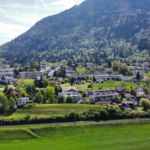 Attraktives Grundstück in Feldkirch-Tisis - Blick nach Osten - Amann Immobilien