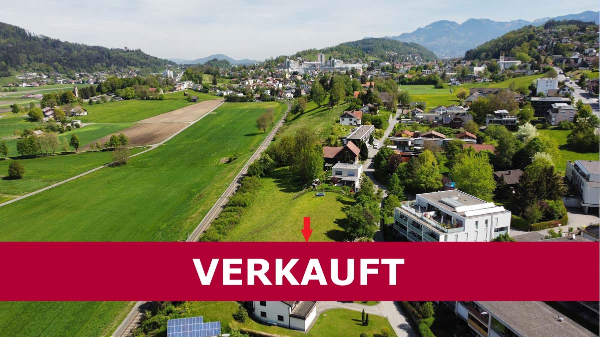 Attraktives Grundstück in Feldkirch-Tisis - Amann Immobilien - VERKAUFT