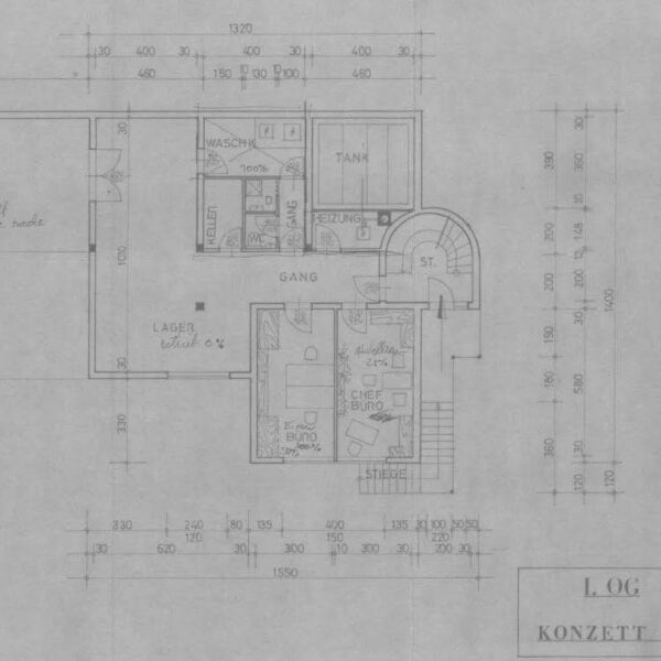 Wohnhaus mit Gewerbeflächen in Sulz - Grundriss 1. OG - Amann Immobilien