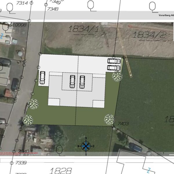 Schönes Grundstück in Weiler - Planungsvorschlag - Doppelhaus - Amann Immobilien