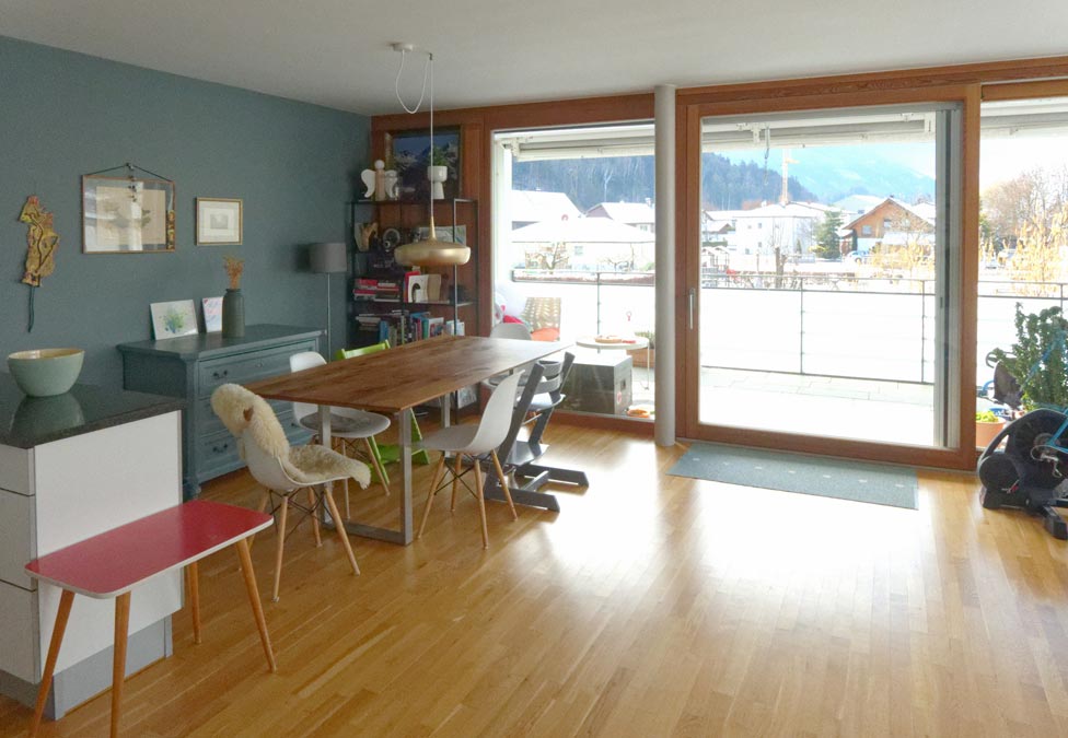 4-Zimmer-Wohnung in bester Lage in Feldkirch-Gisingen - Schiebetüre zum Balkon - Amann Immobilien