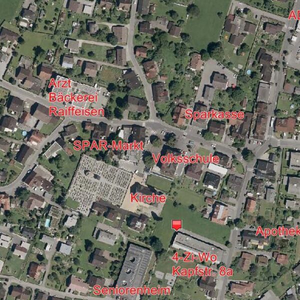 4-Zimmer-Wohnung in bester Lage in Feldkirch-Gisingen - Übersichtsplan Amann Immobilien