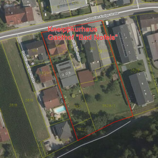 Gasthof Bad Nofels - Katasterplan - Amann Immobilien