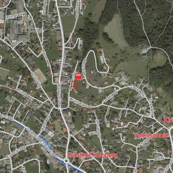 Baugrund in Hanglage - Röthis - Übersichtsplan - Amann Immobilien