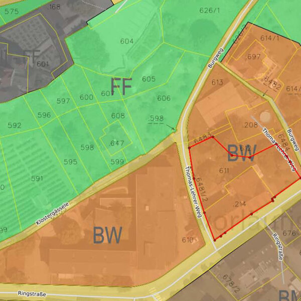 Mehrfamilienwohnhaus in Rankweil - Flächenwidmungsplan - Amann Immobilien