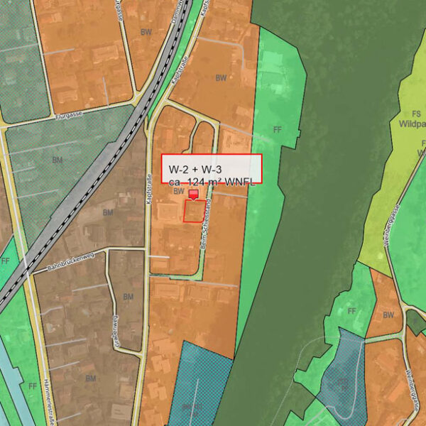 4-Zi-Wohnung mit 124 m2 in ruhiger und stadtnaher Lage - Feldkirch - Flächenwidmungsplan - Amann Immobilien