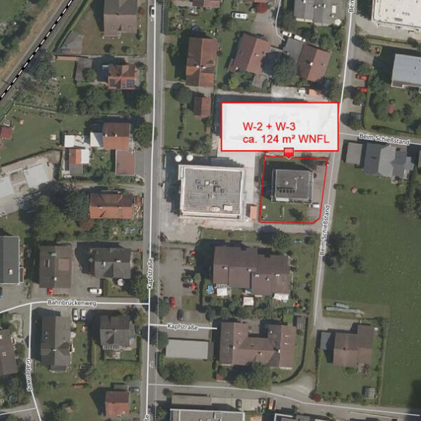 4-Zi-Wohnung mit 124 m2 in ruhiger und stadtnaher Lage - Feldkirch - Katasterplan - Amann Immobilien