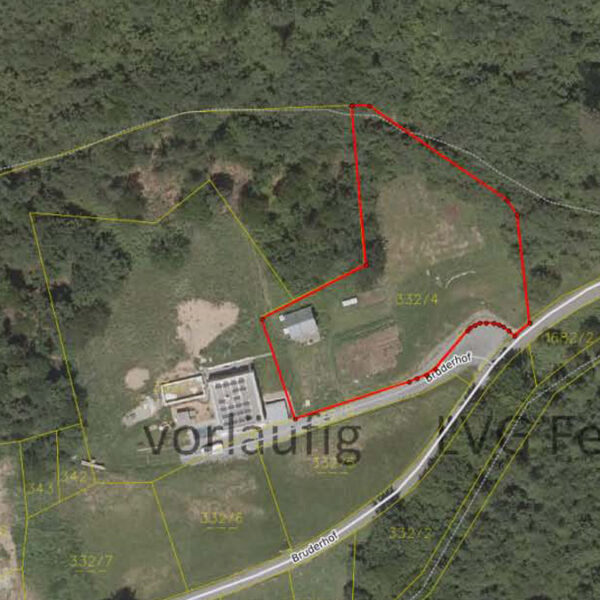 Grundstück am Waldrand - Katasterplan - Amann Immobilien