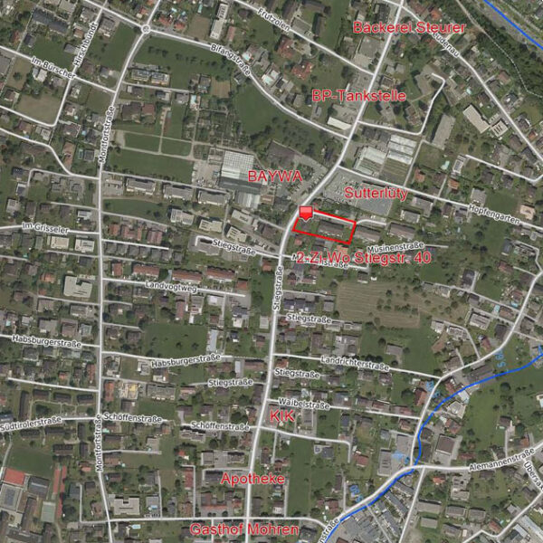 Geräumige und helle 2-Zi-Wo | Übersichtsplan - Rankweil - Amann Immobilien