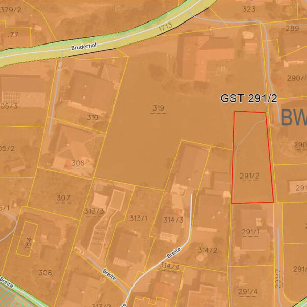 Baugrund in Klaus - Hohlweg - Flächenwidmungsplan - Amann Immobilien