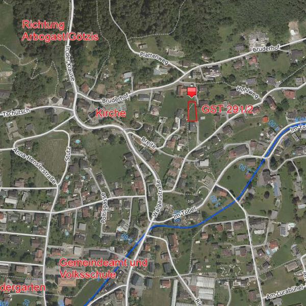 Baugrund in Klaus - Hohlweg - Übersichtsplan - Amann Immobilien