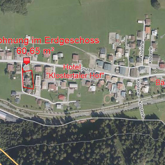 Leistbare 3-Zimmer-Wohnung im Arlberggebiet - Lageplan - Amann Immobilien