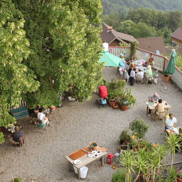 Gasthof/Pension - einzigartige Lage mit herrlichem Panoramablick - Viktorsberg - Gastgarten für 30 Plätze - Amann Immobilien
