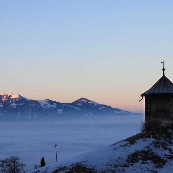 Gasthof/Pension - einzigartige Lage mit herrlichem Panoramablick - Viktorsberg - über dem Nebelmeer