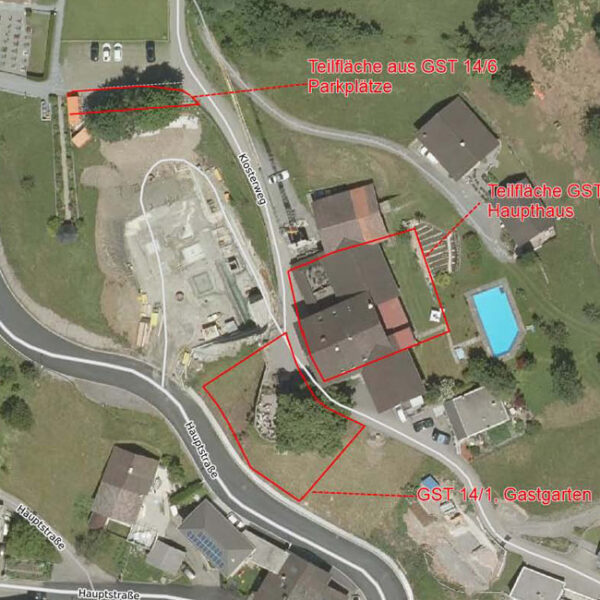 Gasthof/Pension in Viktorsberg - Katasterplan - Amann Immobilien