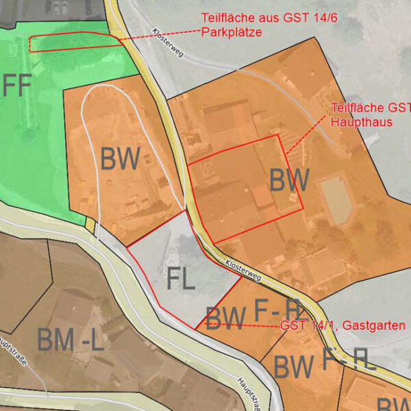 Gasthof/Pension in Viktorsberg - Flächenwidmungsplan - Amann Immobilien