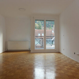 Preiswerte 2-Zimmer-Wohnung in Götzis - Amann Immobilien - Wohnesszimmer mit Balkon