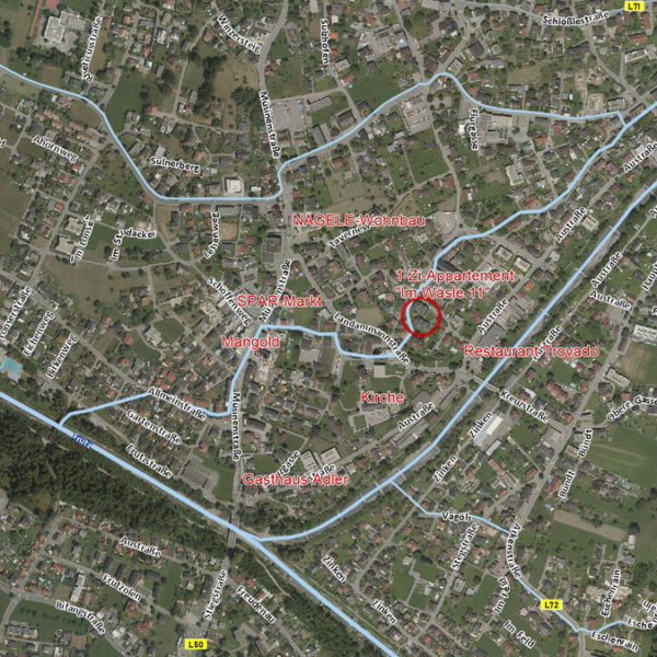 1-Zimmer-Appartement in Sulz - Ideal zum Vermieten - Übersichtsplan - Amann Immobilien