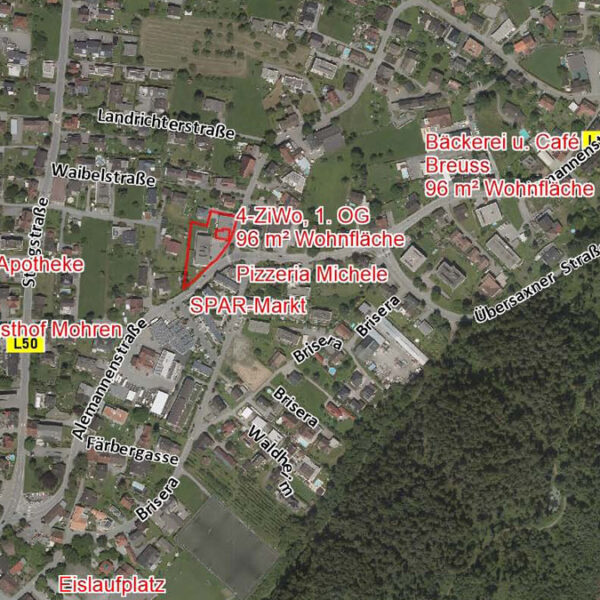 Großzügige und sehr gepflegte 4-Zimmer-Wohnung in Rankweil - Übersichtsplan - Amann Immobilien