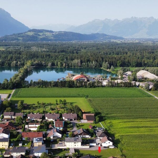 Baugrund in Rankweil - Kolbengasse - Blick Richtung Süden - Amann Immobilien