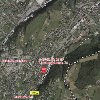 Leistbare 2-Zimmer-Wohnung in Feldkirch - Übersichtsplan - Amann Immobilien