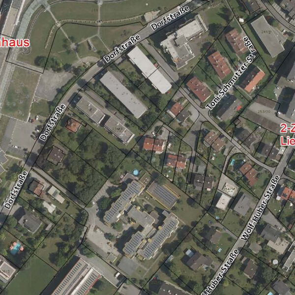 Leistbare 2-Zimmer-Wohnung in Feldkirch - Katasterplan - Amann Immobilien