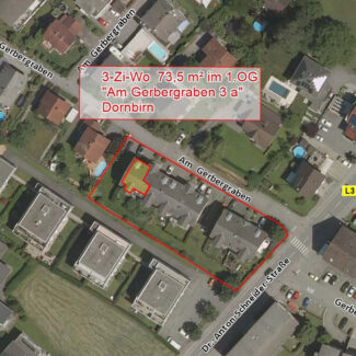 Attraktive 3-Zimmer-Wohnung in guter Lage - Dornbirn - Katasterplan - Amann Immobilien