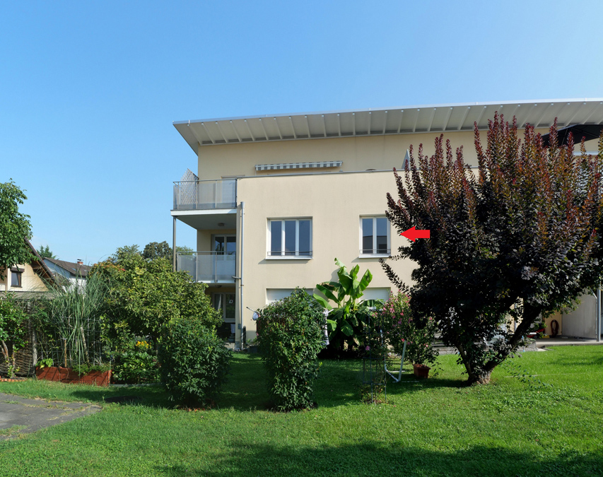 Attraktive 3-Zimmer-Wohnung in guter Lage - Sulz - Südansicht - Amann Immobilien