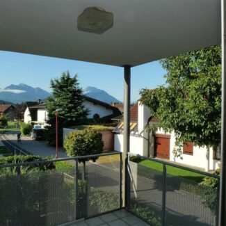 Attraktive 3-Zimmer-Wohnung in guter Lage - Sulz - Aussicht vom Balkon - Amann Immobilien