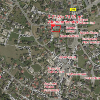 Attraktive 3-Zimmer-Wohnung in guter Lage - Sulz - Übersichtsplan - Amann Immobilien