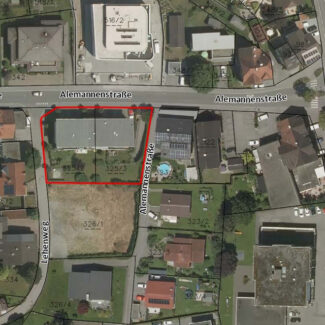 Attraktive 3-Zimmer-Wohnung in guter Lage - Sulz - Katasterplan - Amann Immobilien