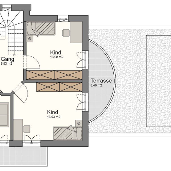 Gepflegtes Einfamilienhaus in bester Lage - Feldkirch - Grundrissplan OG - Amann Immobilien