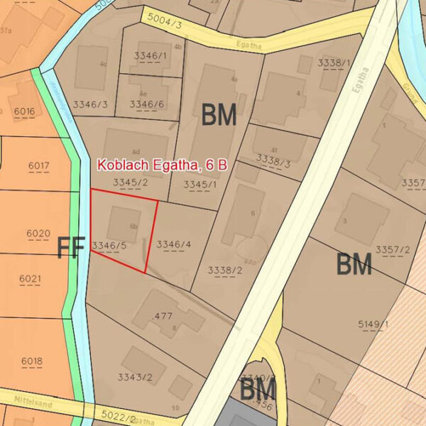 Geräumiges Einfamilienhaus in Koblach - Flächenwidmungsplan - Amann Immobilien