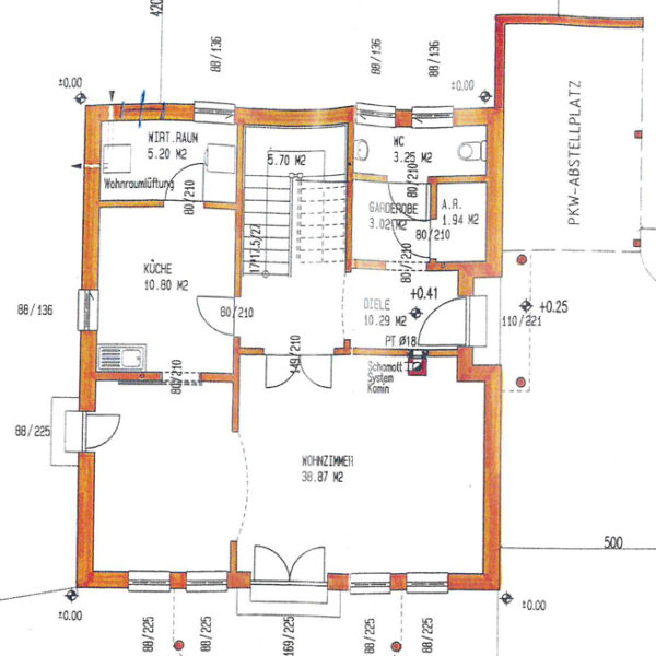 Geräumiges Einfamilienhaus in Koblach - Erdgeschossplan - Amann Immobilien