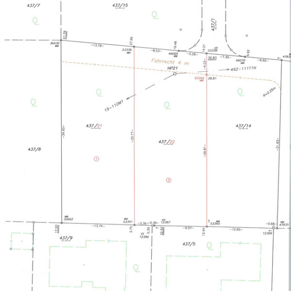2 Grundstücke in ruhiger und zentrumsnaher Lage - Planurkunde - Hohenems - Amann Immobilien