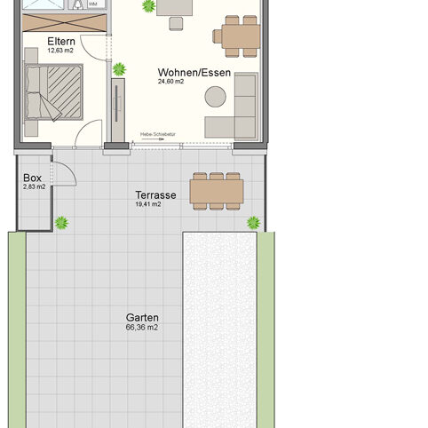 Neuwertige 2-Zimmer-Gartenwohnung in Sulz - Amann Immobilien